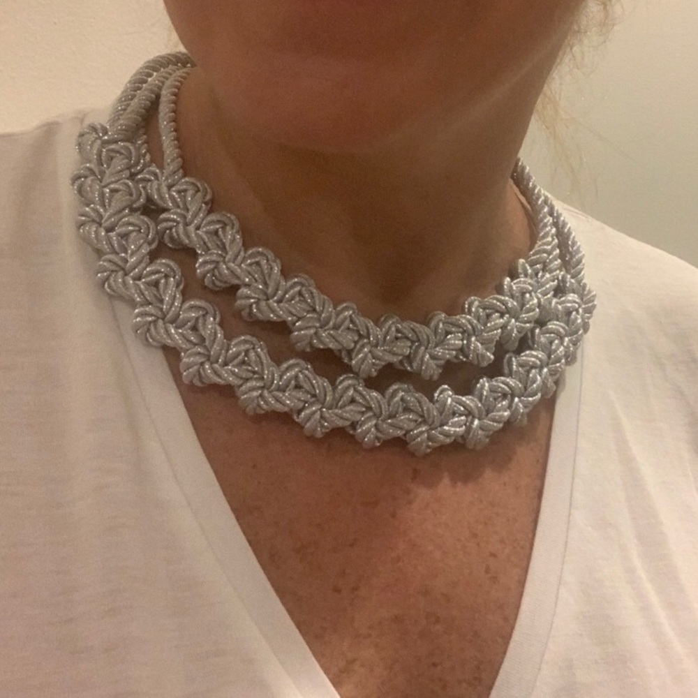 Handmade Silver Cord Necklace